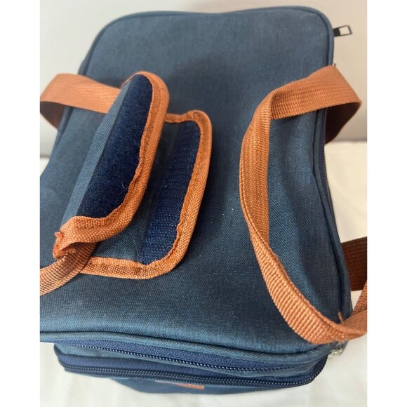 Brivilas Insulated Lunch Bag With Dual Zipper & Mesh Pocket 2 Compartments - Picture 4 of 7